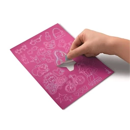 Képkarcoló matricás készlet, MAPED CREATIV Barbie Scratching