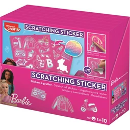 Képkarcoló matricás készlet, MAPED CREATIV Barbie Scratching