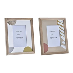 Képkeret MDF, üveg 19x2x24 cm barna, fehér 2 féle 1db, minta nem választható