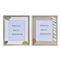 Képkeret MDF, üveg 30x2x35,5 cm barna, fehér 2 féle 1db, minta nem választható