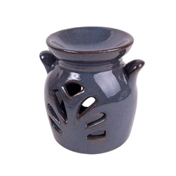 Kerámia aromalámpa, áttört, füllel kék