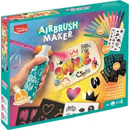 Készségfejlesztő Kreatív festékszóró készlet, MAPED CREATIV Airbrush Maker