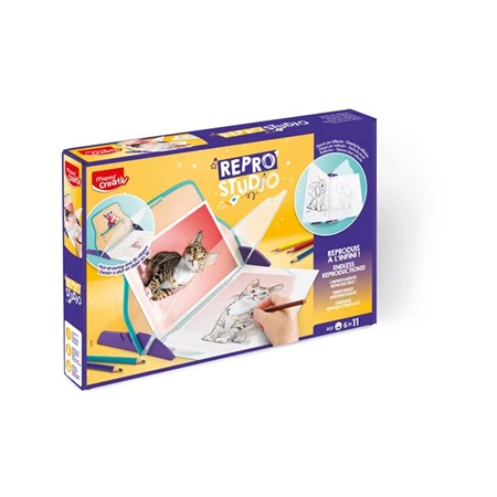 Készségfejlesztő Kreatív rajzkészlet, tükörkép technika, MAPED CREATIV Repro Studio