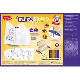 Készségfejlesztő Kreatív rajzkészlet, tükörkép technika, MAPED CREATIV Repro Studio