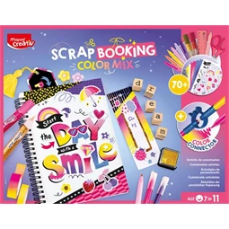 Készségfejlesztő Kreatív scrapbooking készlet, 70 darabos, MAPED CREATIV Scrapbooking Color Mix
