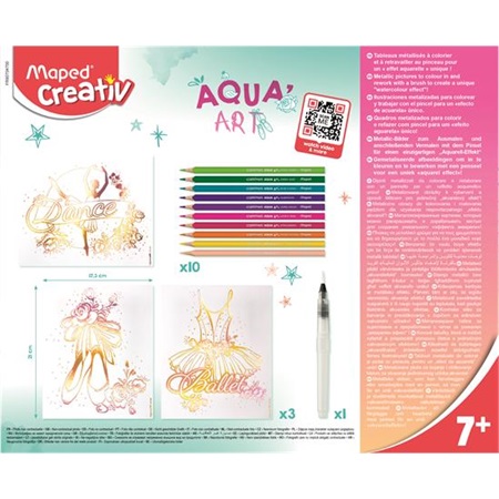 Készségfejlesztő MAPED Akvarell festőkészlet, CREATIV, Aqua Art, tánc