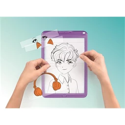Készségfejlesztő MAPED CREATIV Avatar Tablet Manga rajzkészlet, Hogy néznél ki képregényhősként rajzold le.