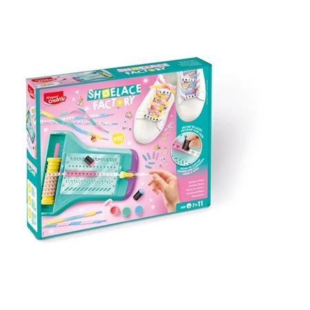 Készségfejlesztő MAPED Cipőfűző díszítő készlet, MAPED CREATIV Shoelace Factory