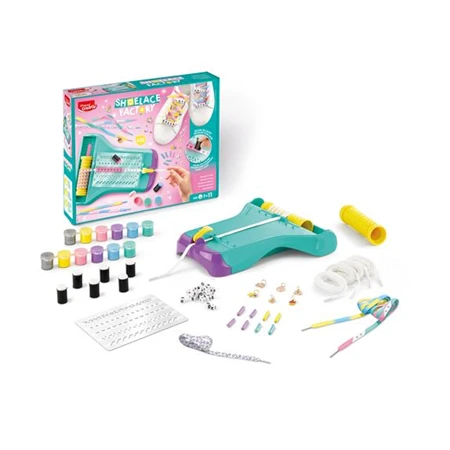 Készségfejlesztő MAPED Cipőfűző díszítő készlet, MAPED CREATIV Shoelace Factory