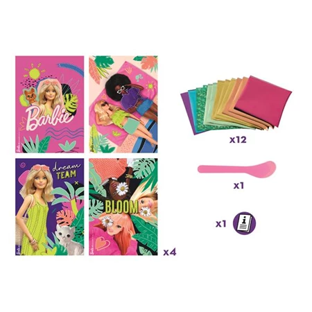 Készségfejlesztő MAPED Fóliás képkészítő készlet, MAPED CREATIV Barbie Foil Art
