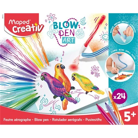 Készségfejlesztő MAPED Fújós filctoll készlet MAPED CREATIV Blow pen Basic