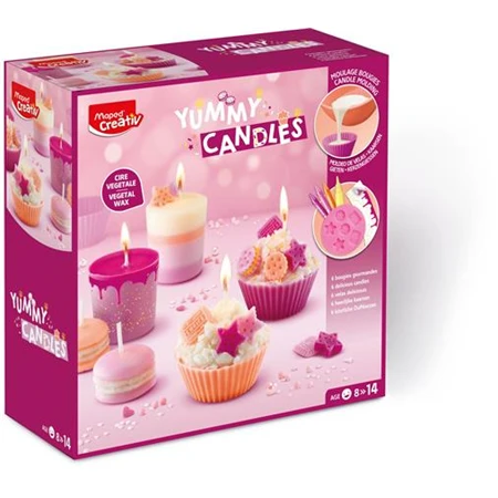 Készségfejlesztő MAPED Gyertyakészítő készlet, sütemények, MAPED CREATIV Yummy Candles