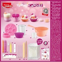 Készségfejlesztő MAPED Gyertyakészítő készlet, sütemények, MAPED CREATIV Yummy Candles