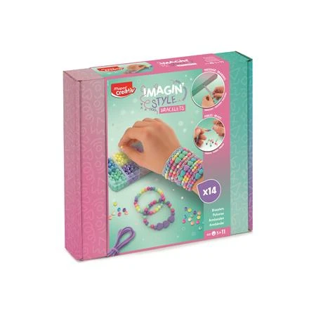 Készségfejlesztő MAPED Karkötő készítő, buborék gyöngyök, MAPED CREATIV Imagin Style Bubble