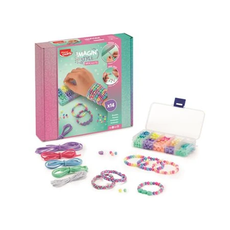 Készségfejlesztő MAPED Karkötő készítő, buborék gyöngyök, MAPED CREATIV Imagin Style Bubble