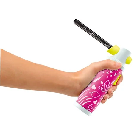 Készségfejlesztő MAPED Kreatív festékszóró készlet, csillámos, MAPED CREATIV Airbrush Maker Glitter