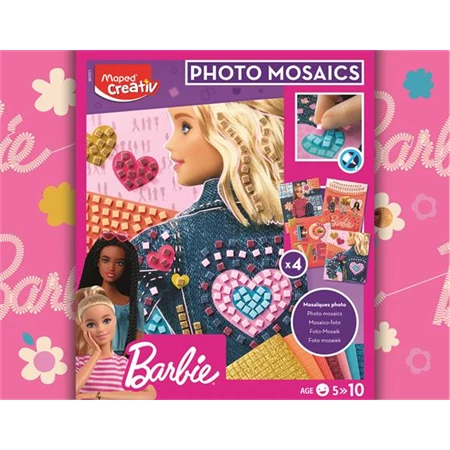 Készségfejlesztő MAPED Mozaikos képkészítő készlet, MAPED CREATIV Barbie