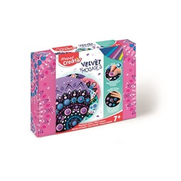 Készségfejlesztő MAPED Mozaikos mandala készítő készlet, MAPED CREATIV, Velvet Mosaics