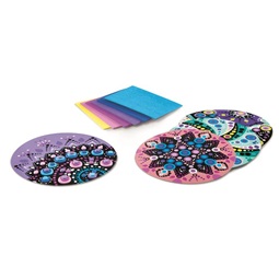 Készségfejlesztő MAPED Mozaikos mandala készítő készlet, MAPED CREATIV, Velvet Mosaics