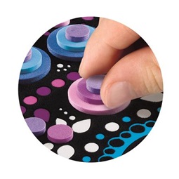 Készségfejlesztő MAPED Mozaikos mandala készítő készlet, MAPED CREATIV, Velvet Mosaics