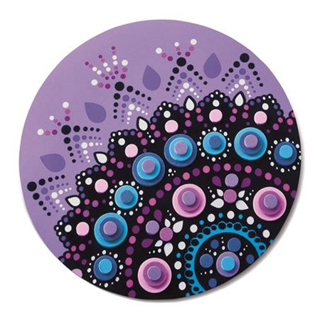 Készségfejlesztő MAPED Mozaikos mandala készítő készlet, MAPED CREATIV, Velvet Mosaics