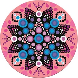 Készségfejlesztő MAPED Mozaikos mandala készítő készlet, MAPED CREATIV, Velvet Mosaics