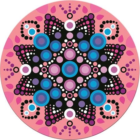 Készségfejlesztő MAPED Mozaikos mandala készítő készlet, MAPED CREATIV, Velvet Mosaics