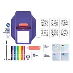 Készségfejlesztő MAPED Tetoválás- és matricakészítő készlet  2 az 1-ben, MAPED CREATIV Tattoos & Stickers