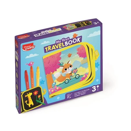 Készségfejlesztő MAPED Utazós rajzkönyv, MAPED CREATIV Early Age My First Travel Book