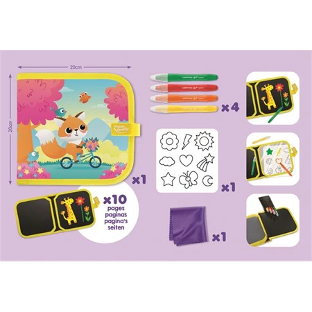 Készségfejlesztő MAPED Utazós rajzkönyv, MAPED CREATIV Early Age My First Travel Book