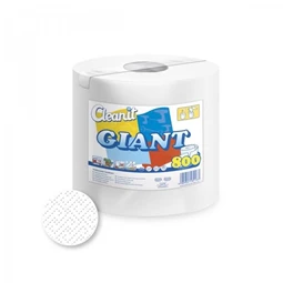 Kéztörlő papír 2 rétegű 800 lapos hófehér egyesével csomagolt Cleanit Giant 800 Lucart_852349I háztartáis