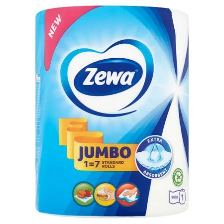 Kéztörlő tekercses 2 rétegű 325 lap ZEWA Jumbo White