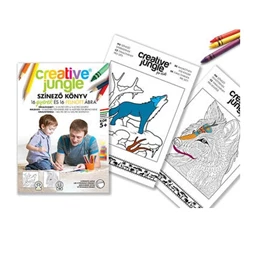 Kifestő CREATIVE JUNGLE A/5  felnőtteknek és gyerekeknek 16+16 lap