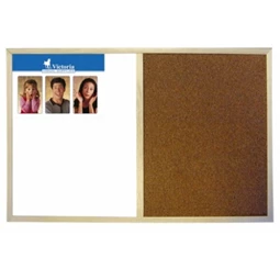 Kombi tábla 60x 80 cm VICTORIA 6200 88-10c fehér/parafa