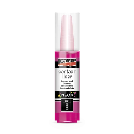 Kontúrfesték 20ml glow sötétben világító dark pink PENTART