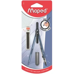 Körző MAPED 2in1, ceruzává alakítható, heggyel, Compass Pen, vegyes színek