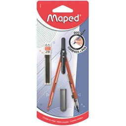 Körző MAPED 2in1, ceruzává alakítható, heggyel, Compass Pen, vegyes színek