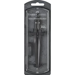 Körző készlet Faber-Castell gyorsállítóval , Stream fekete