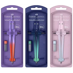 Körző készlet Faber-Castell precíziós gyorsállítás + hegy, Flow Edition