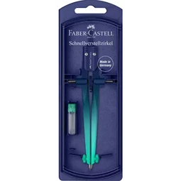 Körző készlet Faber-Castell precíziós gyorsállítás + hegy, Flow Edition