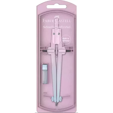 Körző készlet Faber-Castell precíziós gyorsállítás + hegy, Flow Edition