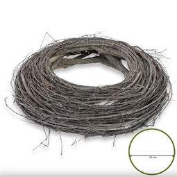 Koszorú fészek 30cm szürke