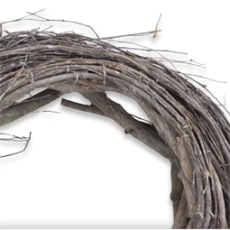 Koszorú fészek 30cm szürke