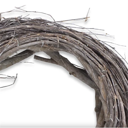 Koszorú fészek 30cm szürke