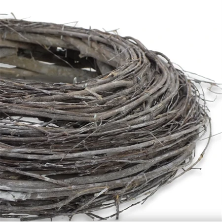 Koszorú fészek 30cm szürke