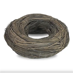 Koszorú szalma vastag rusztikus 20cm szürke