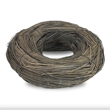 Koszorú szalma vastag rusztikus 20cm szürke