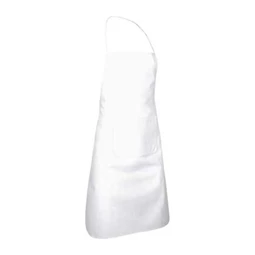 Kötény hosszú, 1zsebbel, non-woven anyagból, 1 nagy zsebbel, grammsúly 90 g/m2. fehér