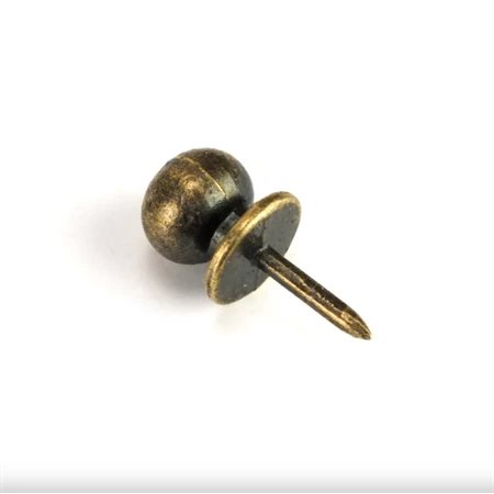 Kreatív fém fogantyú dobozláb 20mm réz 8db/csomag