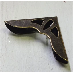 Kreatív fém sarokvédő albumhoz, 30x30mm, 8db/csomag réz színű